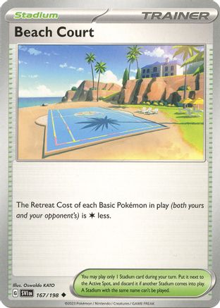Beach Court (167/198) [Scarlet & Violet: Base Set] Reverse Holofoil