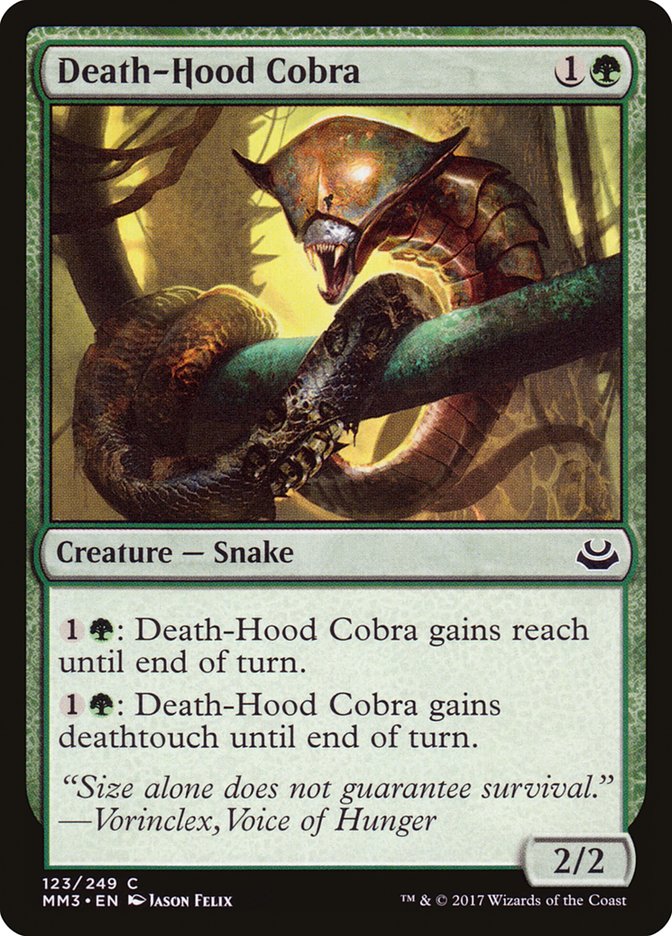 Death-Hood Cobra [Modern Masters 2017] Foil