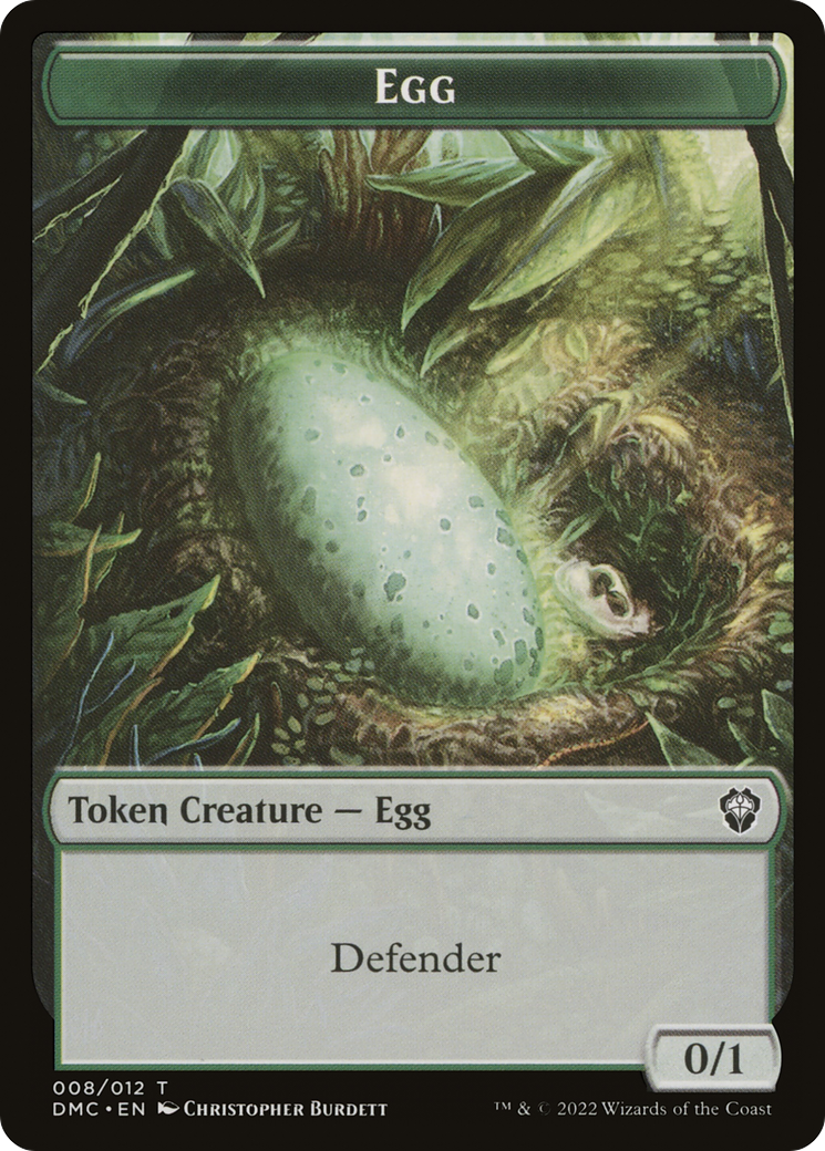 Egg  [Dominaria United Commander Tokens] Foil