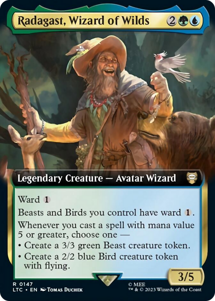 Radagast, Wizard of Wilds (Extended Art) [The Lord of the Rings: Tales of Middle-Earth Commander] Foil