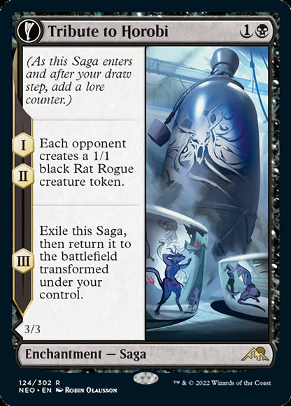 Tribute to Horobi // Echo of Death's Wail [Kamigawa: Neon Dynasty] Foil