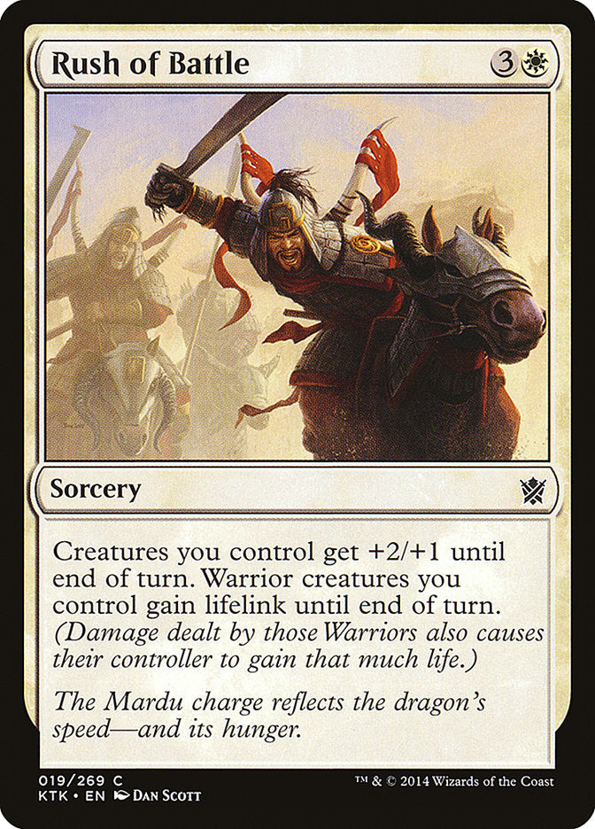 Rush of Battle [Khans of Tarkir] Foil