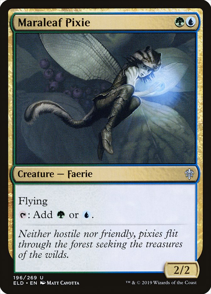 Maraleaf Pixie [Throne of Eldraine] Foil