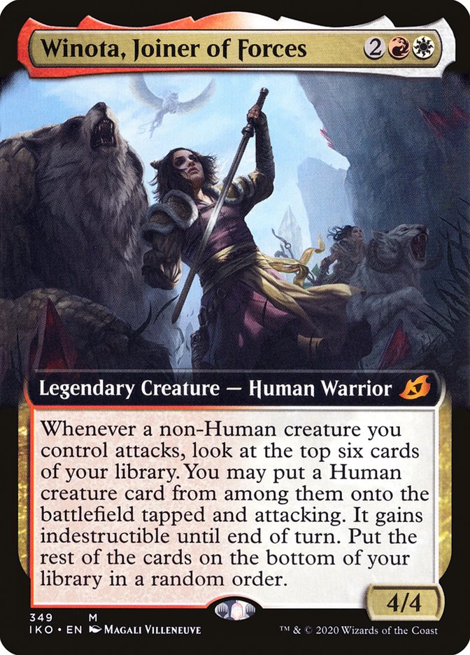 Winota, Joiner of Forces (Extended Art) [Ikoria: Lair of Behemoths] Foil