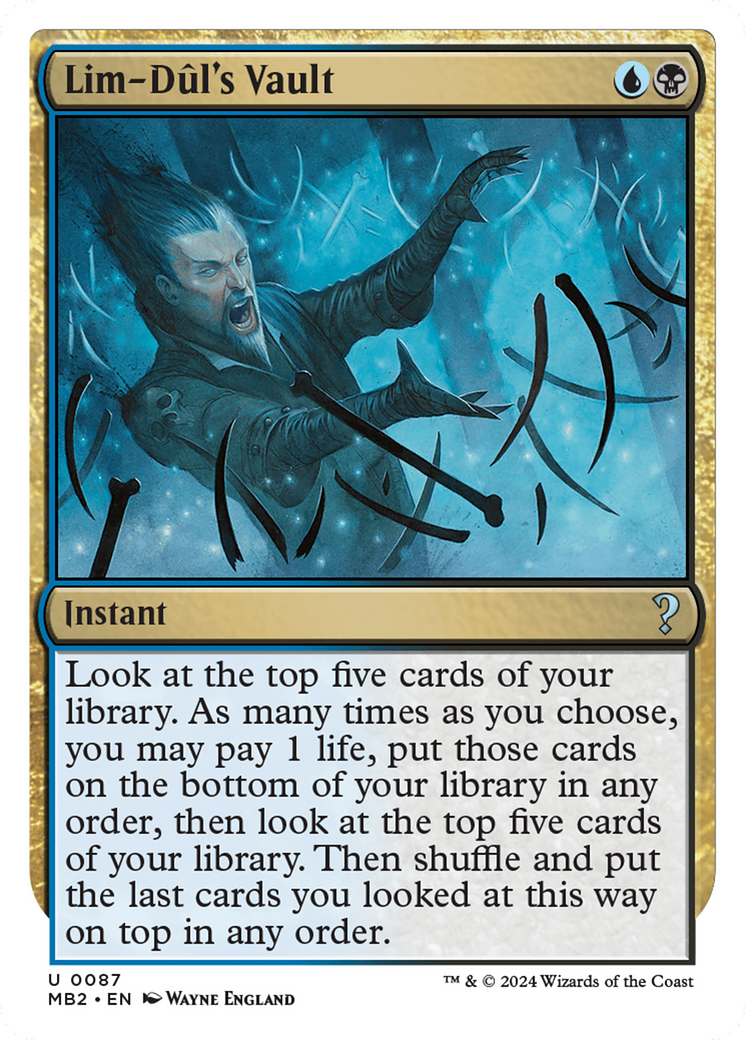 Lim-Dul's Vault (White Border) [Mystery Booster 2] Foil