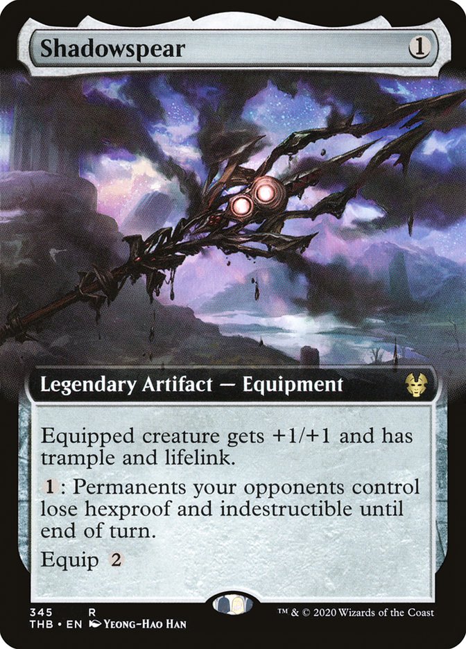 Shadowspear (Extended Art) [Theros Beyond Death] Foil