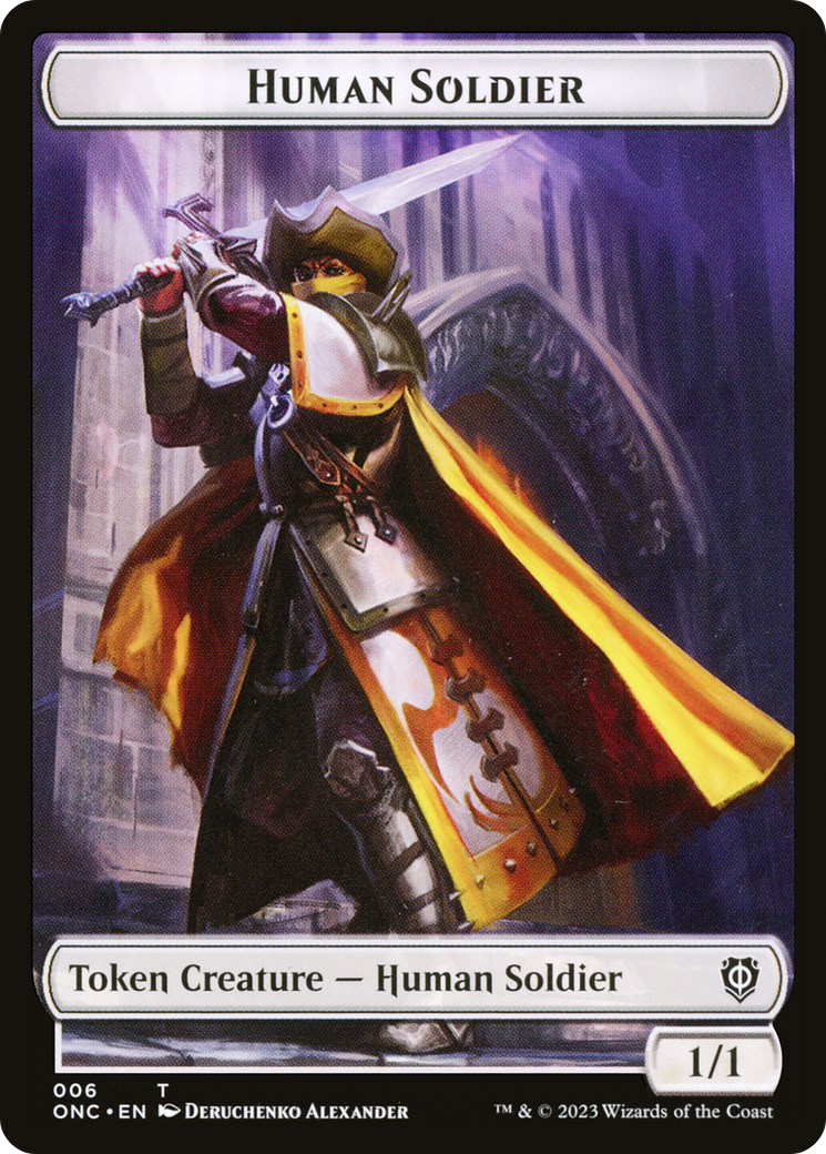 Human Soldier  [Phyrexia: All Will Be One Commander Tokens]
