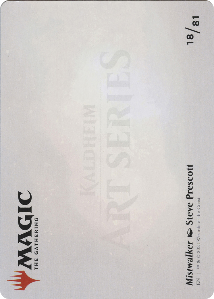 Mistwalker // Mistwalker  [Art Series: Kaldheim] (Borderless) Foil