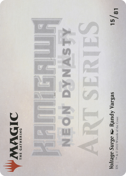 Voltage Surge // Voltage Surge  [Neon Dynasty Art Series] (Borderless) Foil