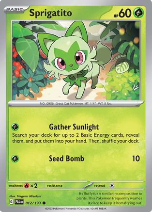Sprigatito (012/193) [Scarlet & Violet: Paldea Evolved] Reverse Holofoil