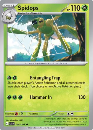 Spidops (018/193) [Scarlet & Violet: Paldea Evolved] Reverse Holofoil