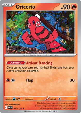 Oricorio (033/193) [Scarlet & Violet: Paldea Evolved] Reverse Holofoil