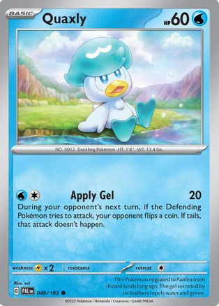 Quaxly (049/193) [Scarlet & Violet: Paldea Evolved] Reverse Holofoil