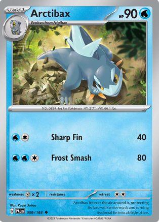 Arctibax (059/193) [Scarlet & Violet: Paldea Evolved] Reverse Holofoil