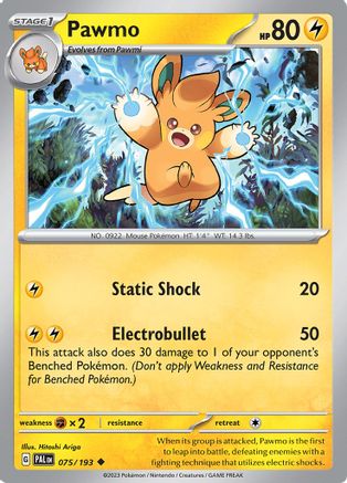 Pawmo (075/193) [Scarlet & Violet: Paldea Evolved] Reverse Holofoil