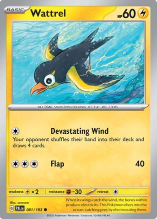 Wattrel (081/193) [Scarlet & Violet: Paldea Evolved] Reverse Holofoil