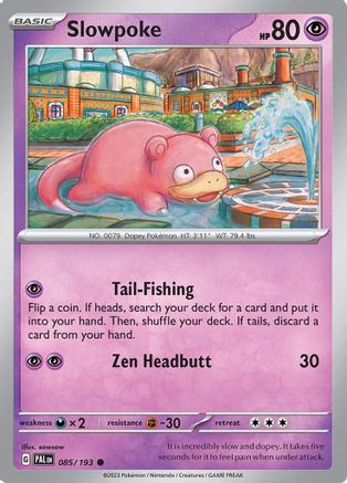Slowpoke (085/193) [Scarlet & Violet: Paldea Evolved] Reverse Holofoil