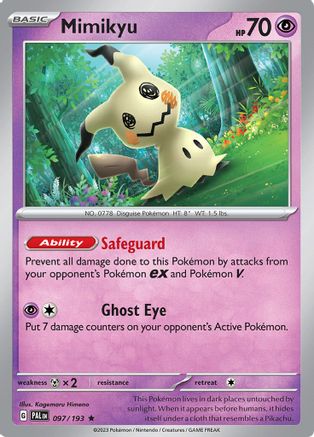 Mimikyu (097/193) [Scarlet & Violet: Paldea Evolved] Reverse Holofoil