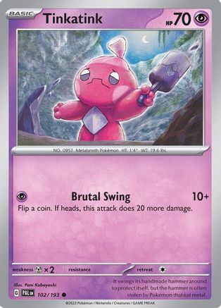 Tinkatink (102/193) [Scarlet & Violet: Paldea Evolved] Reverse Holofoil