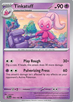 Tinkatuff (104/193) [Scarlet & Violet: Paldea Evolved] Reverse Holofoil