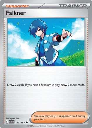 Falkner (180/193) [Scarlet & Violet: Paldea Evolved] Reverse Holofoil
