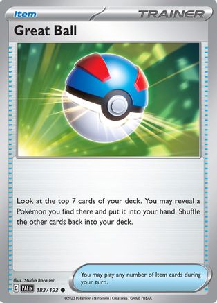 Great Ball (183/193) [Scarlet & Violet: Paldea Evolved] Reverse Holofoil