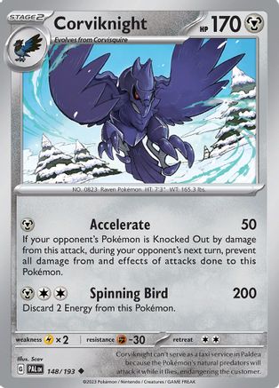 Corviknight (148/193) [Scarlet & Violet: Paldea Evolved] Reverse Holofoil