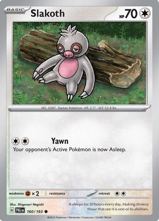 Slakoth (160/193) [Scarlet & Violet: Paldea Evolved] Reverse Holofoil