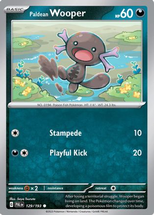 Paldean Wooper (129/193) [Scarlet & Violet: Paldea Evolved] Reverse Holofoil