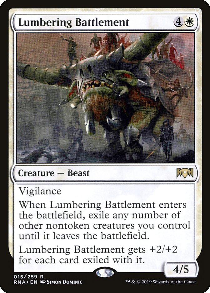 Lumbering Battlement [Ravnica Allegiance] Foil