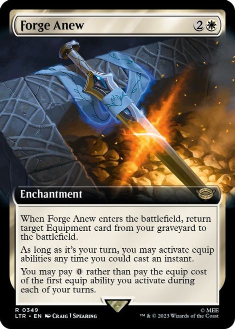 Forge Anew (Extended Art) [The Lord of the Rings: Tales of Middle-Earth] Foil