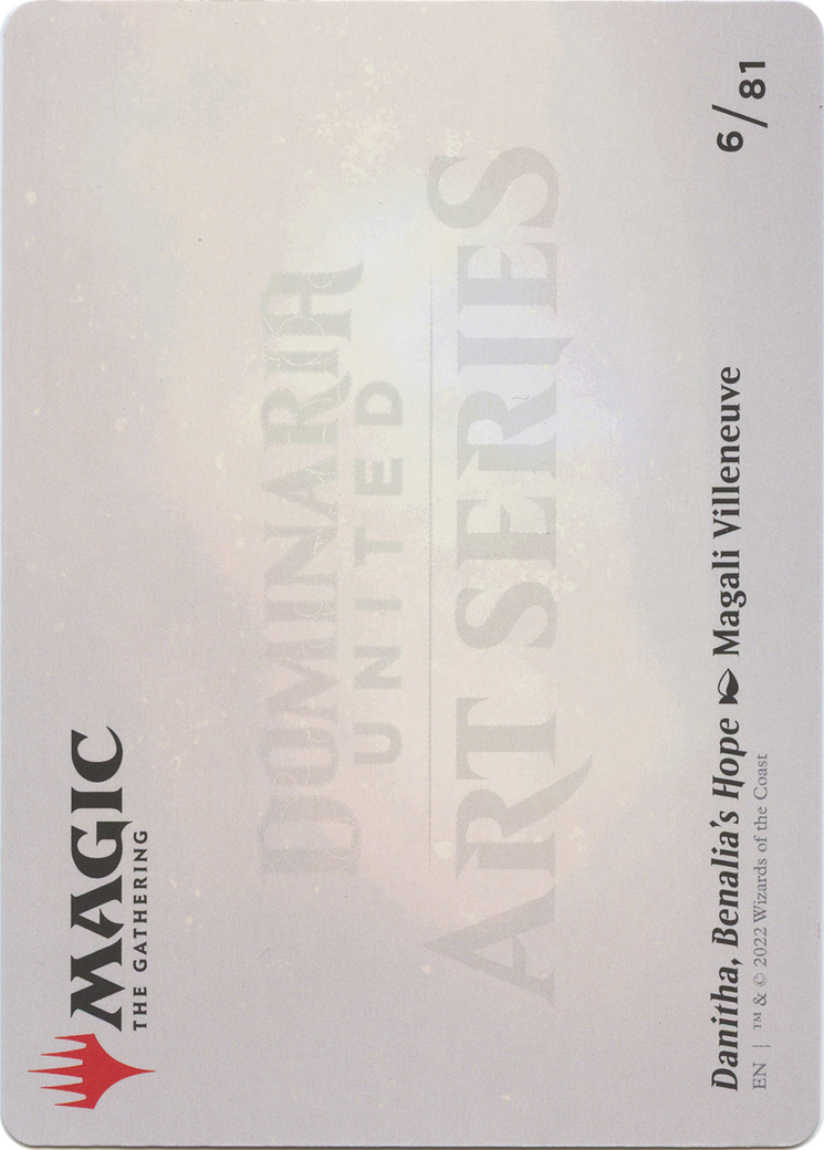 Danitha, Benalia's Hope // Danitha, Benalia's Hope  [Dominaria United Art Series] (Borderless) Foil