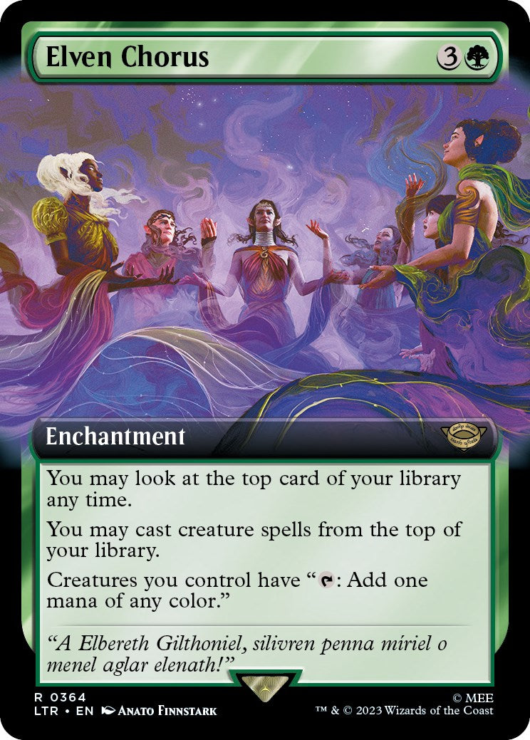 Elven Chorus (Extended Art) [The Lord of the Rings: Tales of Middle-Earth] Foil