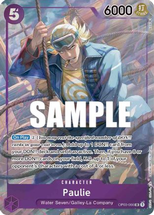 Paulie (Alternate Art) (OP03-066) - [Pillars of Strength] Foil