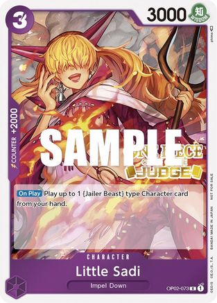 Little Sadi (Judge) (OP02-073) - [One Piece Promotion Cards] Foil