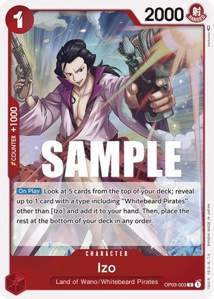Izo (OP03-003) - [Pillars of Strength] Foil