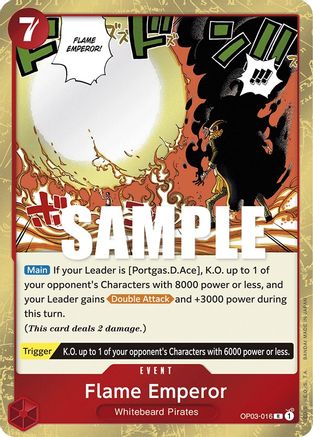 Flame Emperor (OP03-016) - [Pillars of Strength] Foil