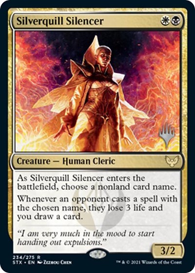 Silverquill Silencer (Promo Pack) [Strixhaven: School of Mages Promos] Foil