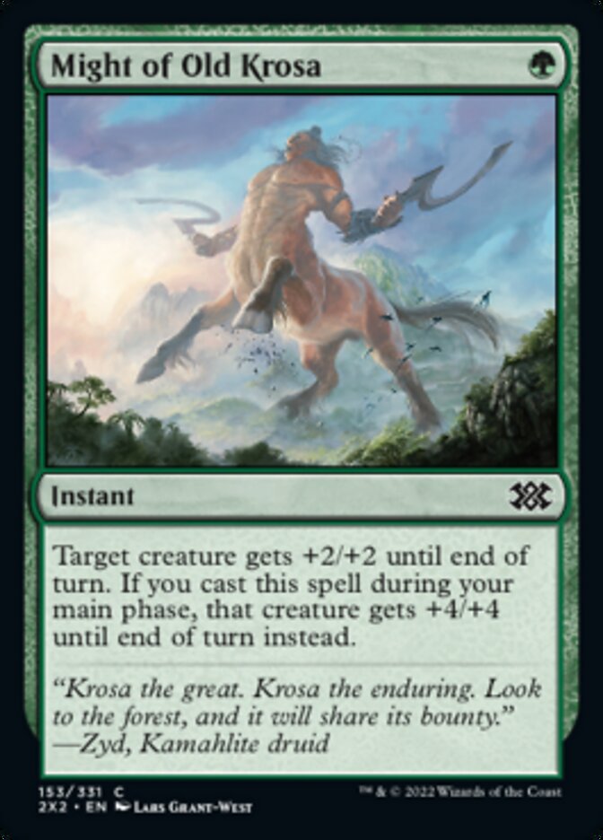 Might of Old Krosa [Double Masters 2022] Foil
