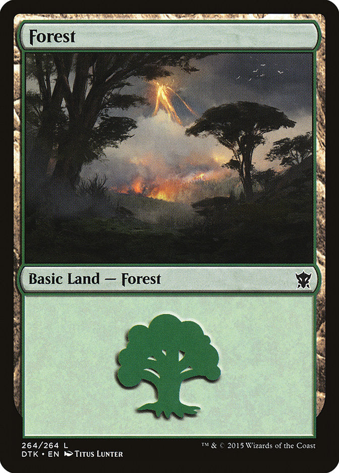 Forest (264) [Dragons of Tarkir] Foil