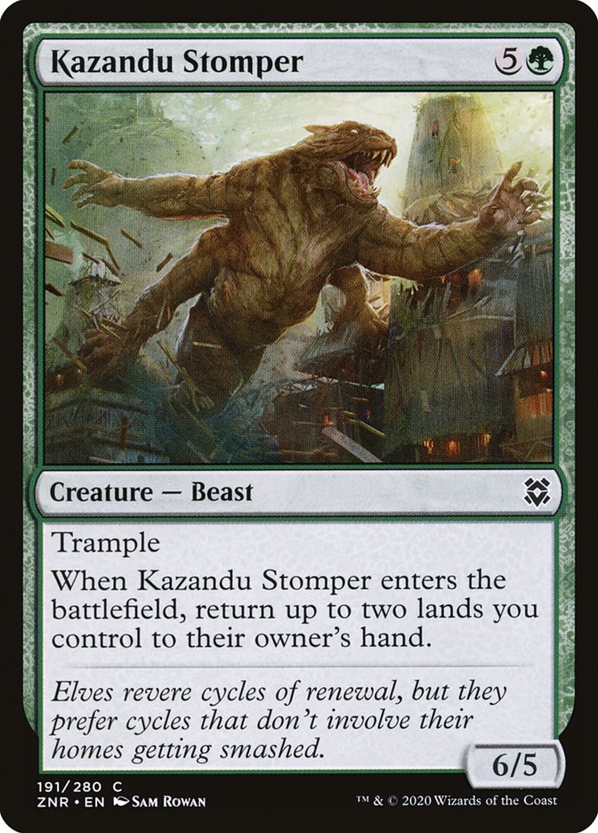 Kazandu Stomper [Zendikar Rising] Foil
