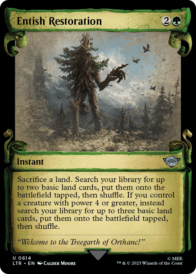 Entish Restoration [The Lord of the Rings: Tales of Middle-Earth Showcase Scrolls] Foil