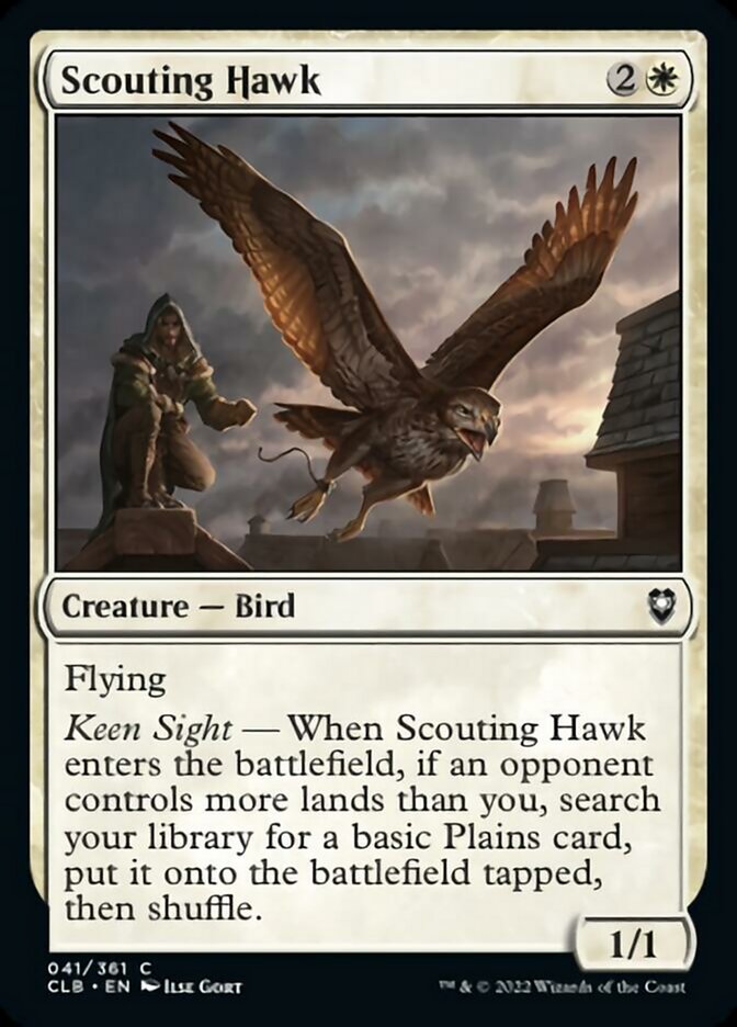 Scouting Hawk [Commander Legends: Battle for Baldur's Gate] Foil