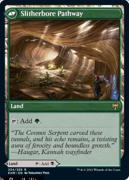 Darkbore Pathway // Slitherbore Pathway [Kaldheim] Foil