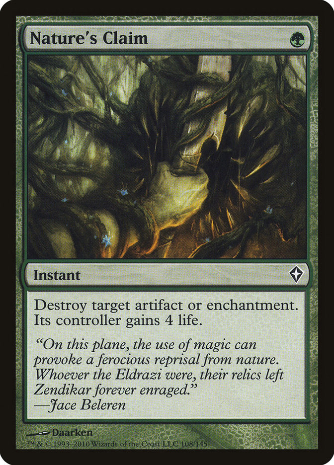 Nature's Claim [Worldwake] Foil