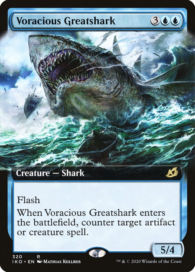 Voracious Greatshark (Extended Art) [Ikoria: Lair of Behemoths] Foil