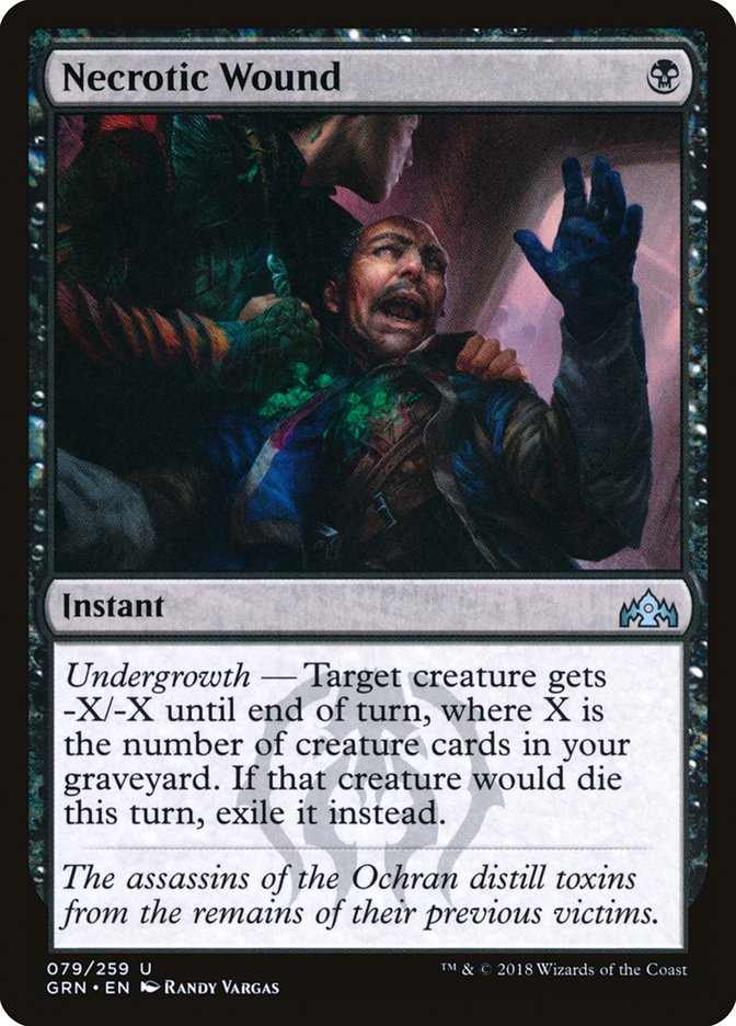 Necrotic Wound [Guilds of Ravnica] Foil