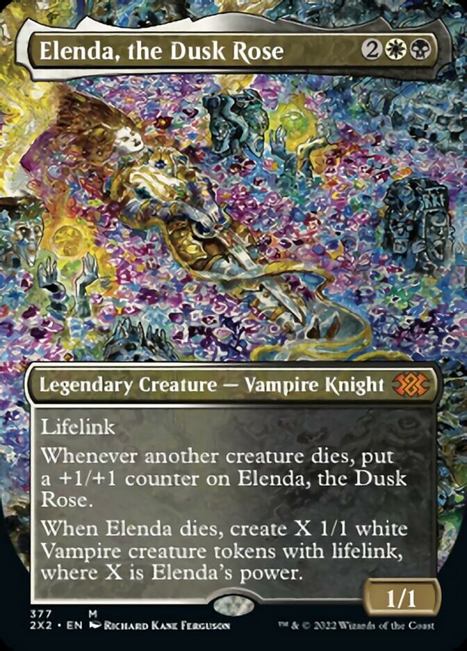 Elenda, the Dusk Rose (Borderless Alternate Art) [Double Masters 2022] Foil