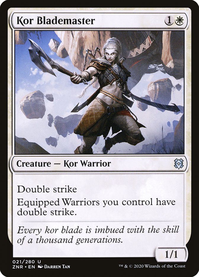 Kor Blademaster [Zendikar Rising] Foil