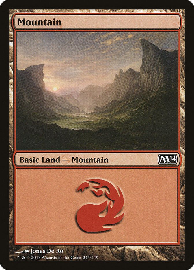 Mountain (243) [Magic 2014] Foil